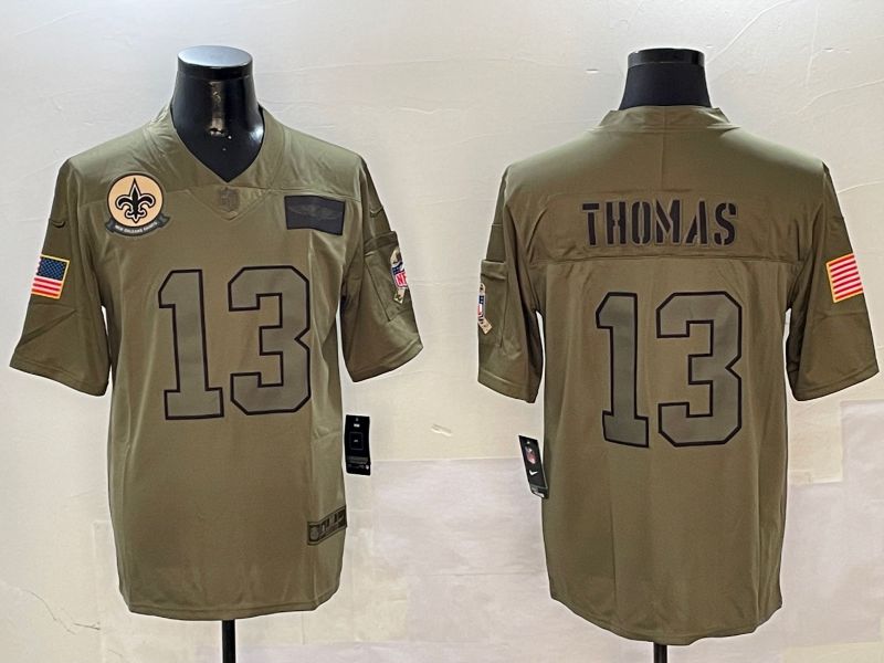 Men New Orleans Saints #13 Thomas Green 2024 Nike Limited NFL Jersey style 01083->new orleans saints->NFL Jersey